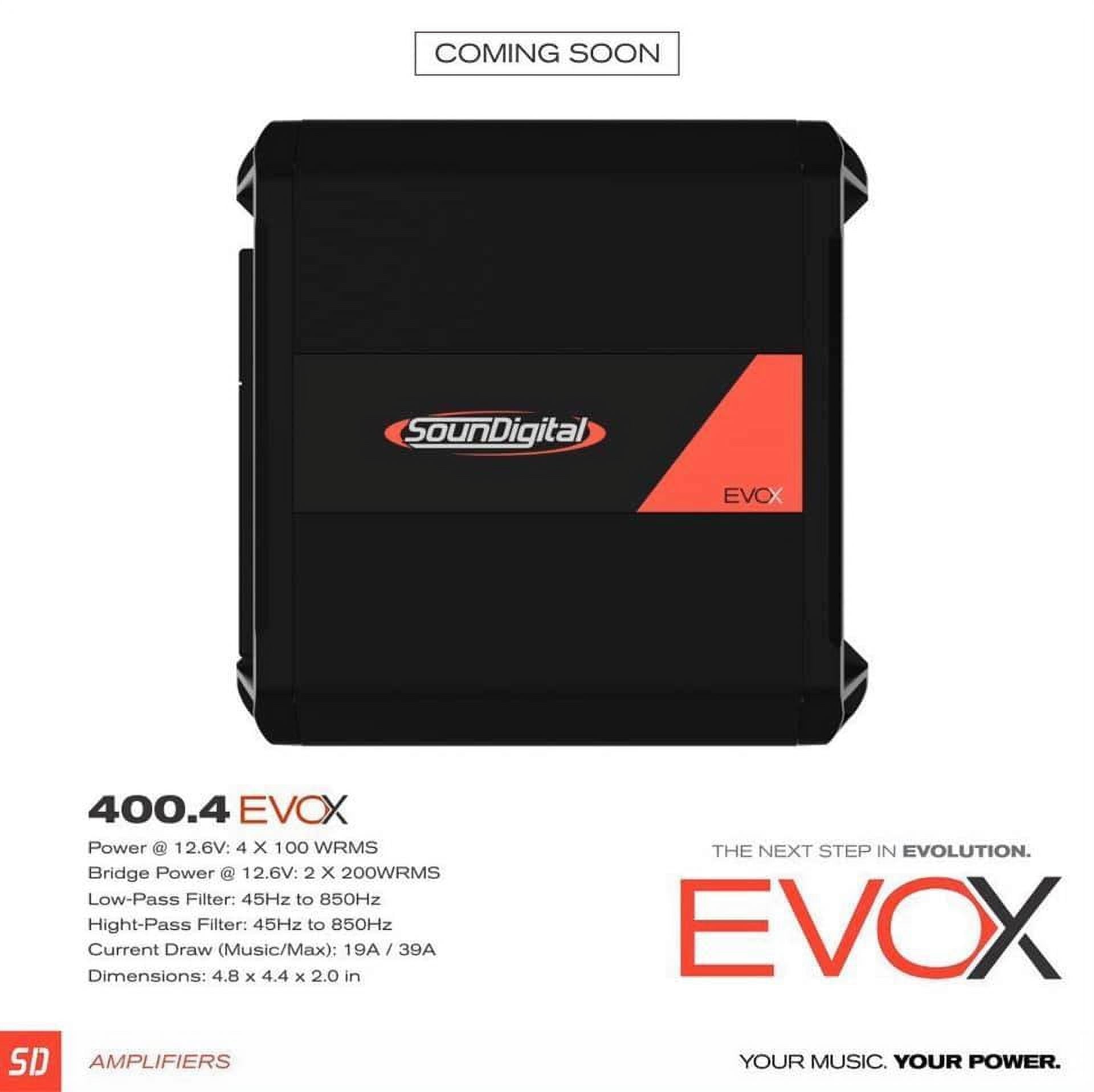 SD EVOX 400 WATT 4 CH CAR AMP