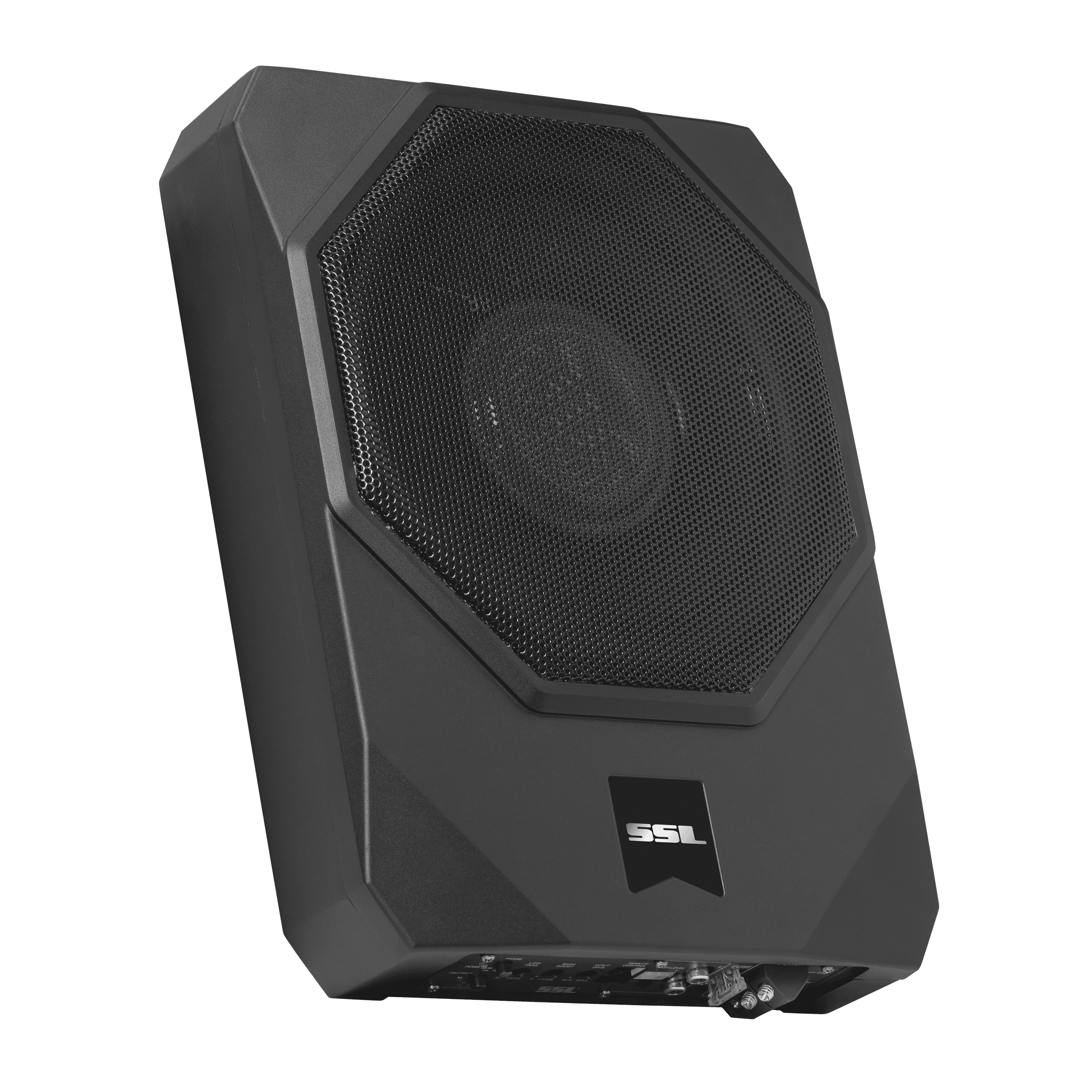 Sound Storm Laboratories US10K 10 Inch Under Seat Powered Car Audio Subwoofer - 1000 Watts Max, Low Profile, Built in Amplifier, For Truck, Boxes and Enclosures, Remote Subwoofer Control