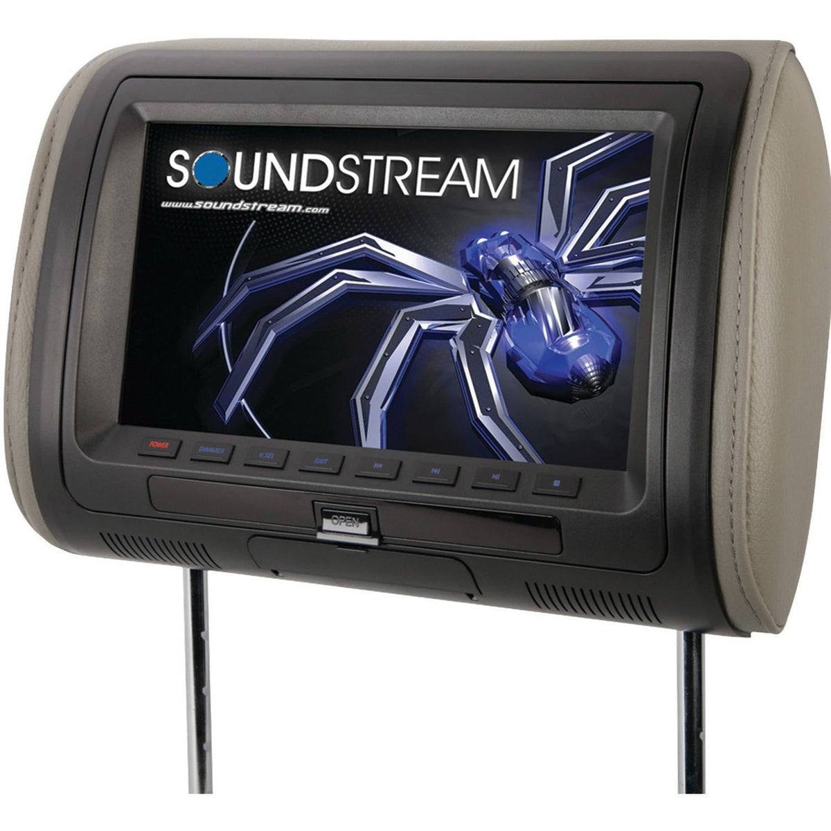 Soundstream VHD-90CC Universal Headrest with 9 Inch LCD Screen & DVD Player