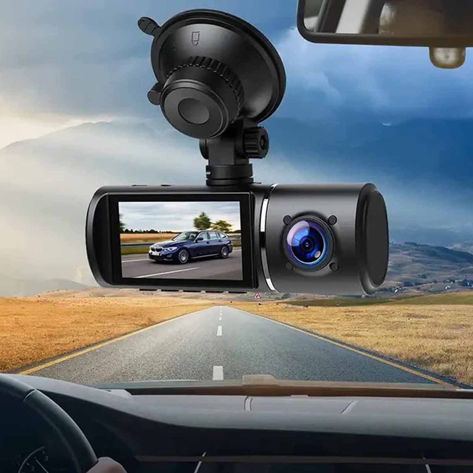 Spring Deal on Clearance 2025! UUHYTG 3 Channel Dash Cam Front And Rear Inside, 1080P Dash Camera For Cars, Dashcam Three Way Car Camera With IR Night Vision,Loop Recording,Motion Detection
