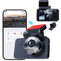 Summer Deal on Clearance! UUHYTG Foreign Trade Car Mounted 3-inch Clear Front And Rear Camera Loop Recording Mobile WIFI Interconnection Night Vision Driving Recorder