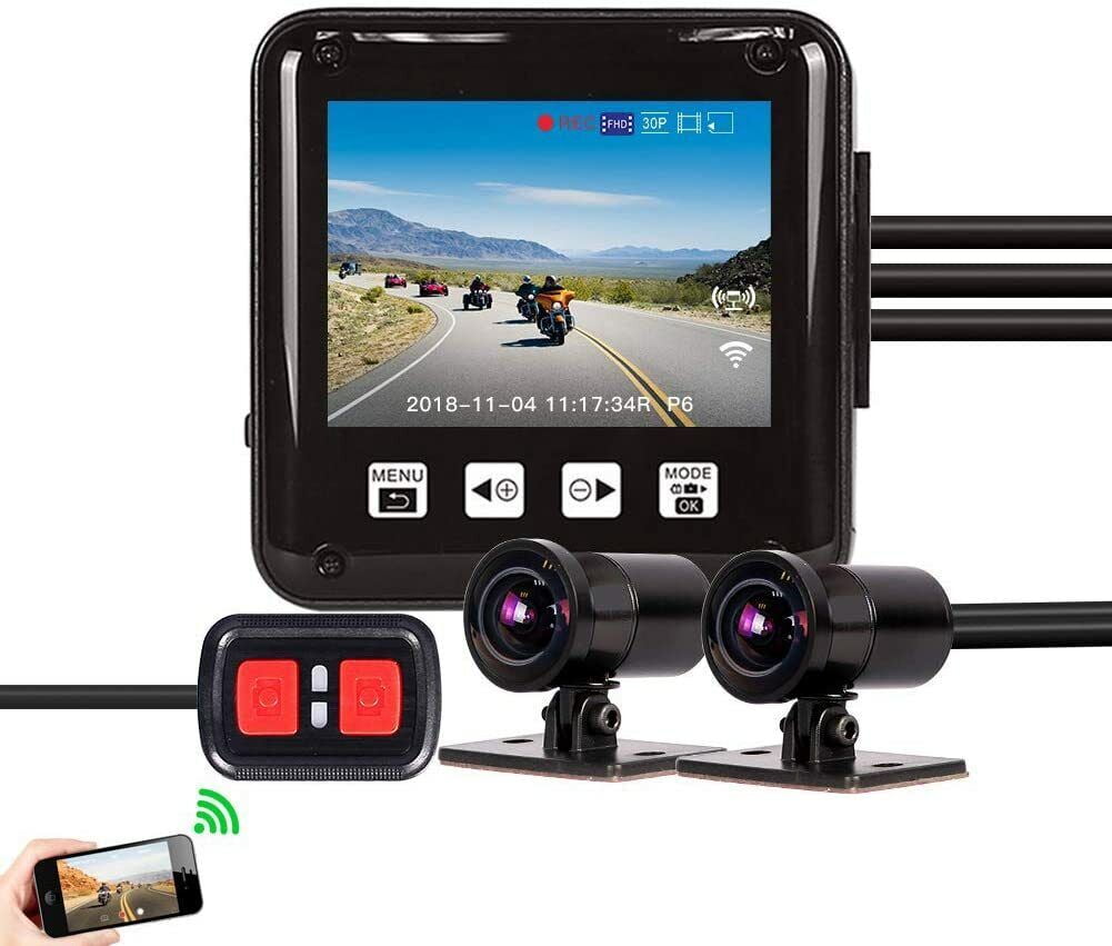 Sykik Rider SRP6F US Waterproof Motorcycle Dual 1080p Camera System