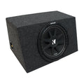 Kicker Sealed Hatchback Sub Box 12Car Subwoofers, Black