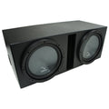 Universal Car Stereo Rhino Coated Ported Dual 12Harmony R124 Sub Box Enclosure