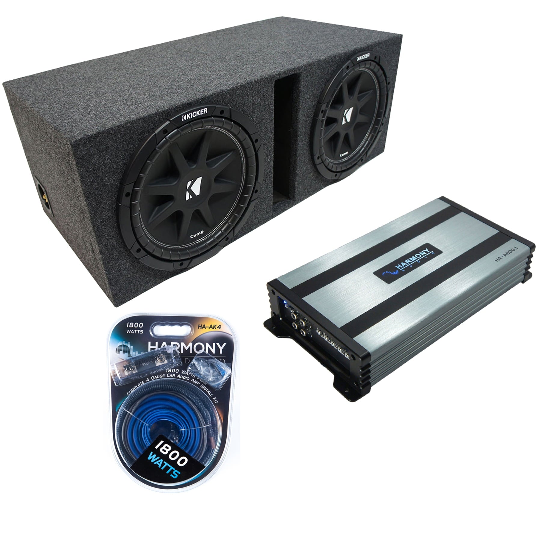 Harmony Accessory Master Powerful Bass Car Subwoofers Black, 15