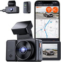 Vantrue E2 Dual 2.5K Front and Rear Dash Cam with 5G WiFi, GPS & Voice Control, 1944P+1944P Car Camera, 24hrs Buffered Parking Mode, Enhanced Night Vision, Motion Detection, Capacitor, Support 512GB