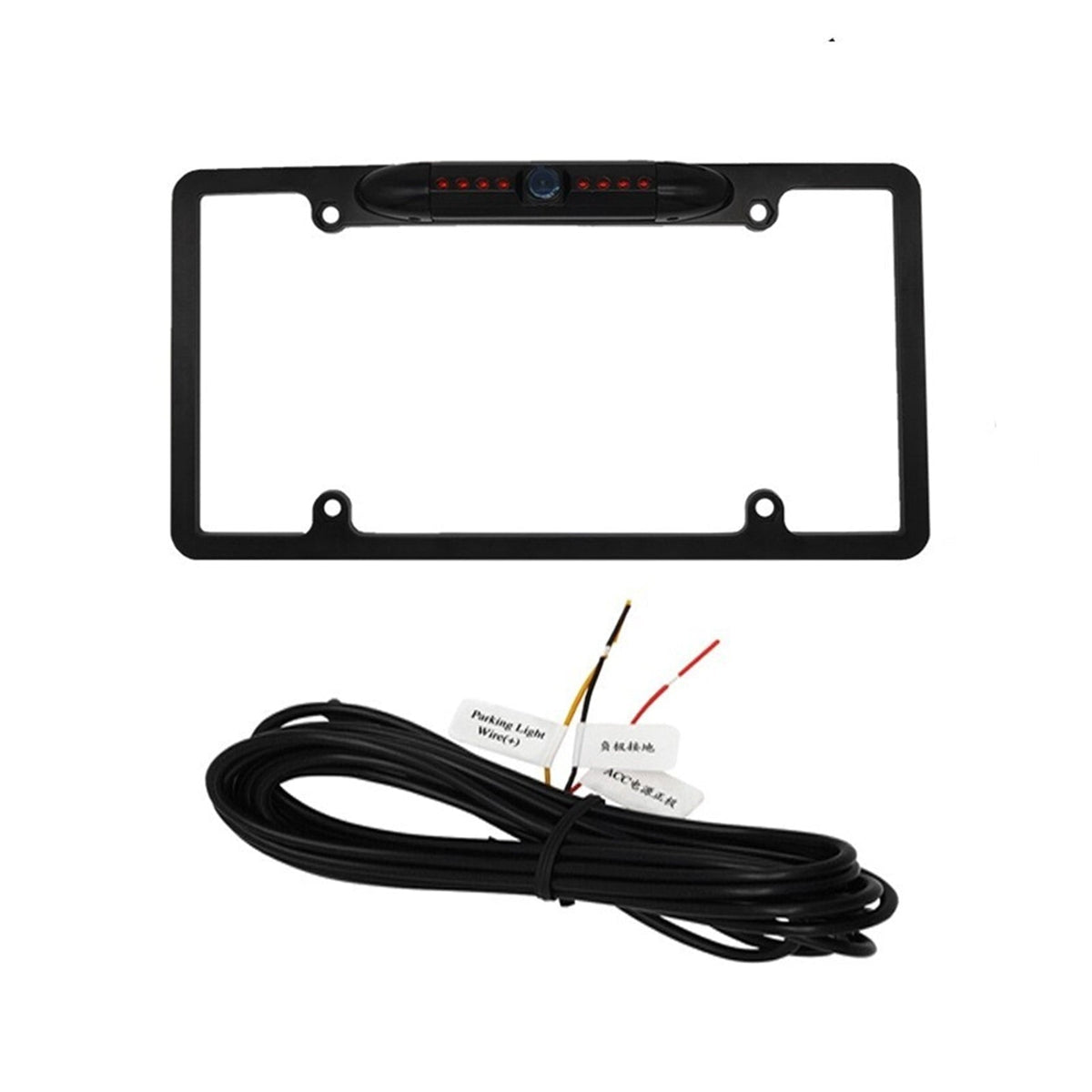 Wireless Adjustable USA License Plate Frame Backup Camera With Waterproof Night Vision Phone App Wifi Rear View Camera