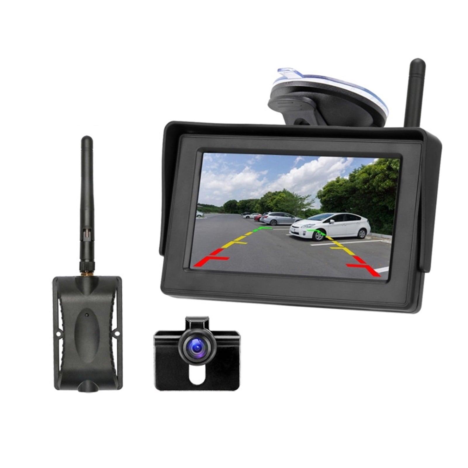Wireless Reversing Camera 4.3'' Monitor IP68 Waterproof Backup Camera Stable Signal Reverse Camera Kit Car Rear View Camera