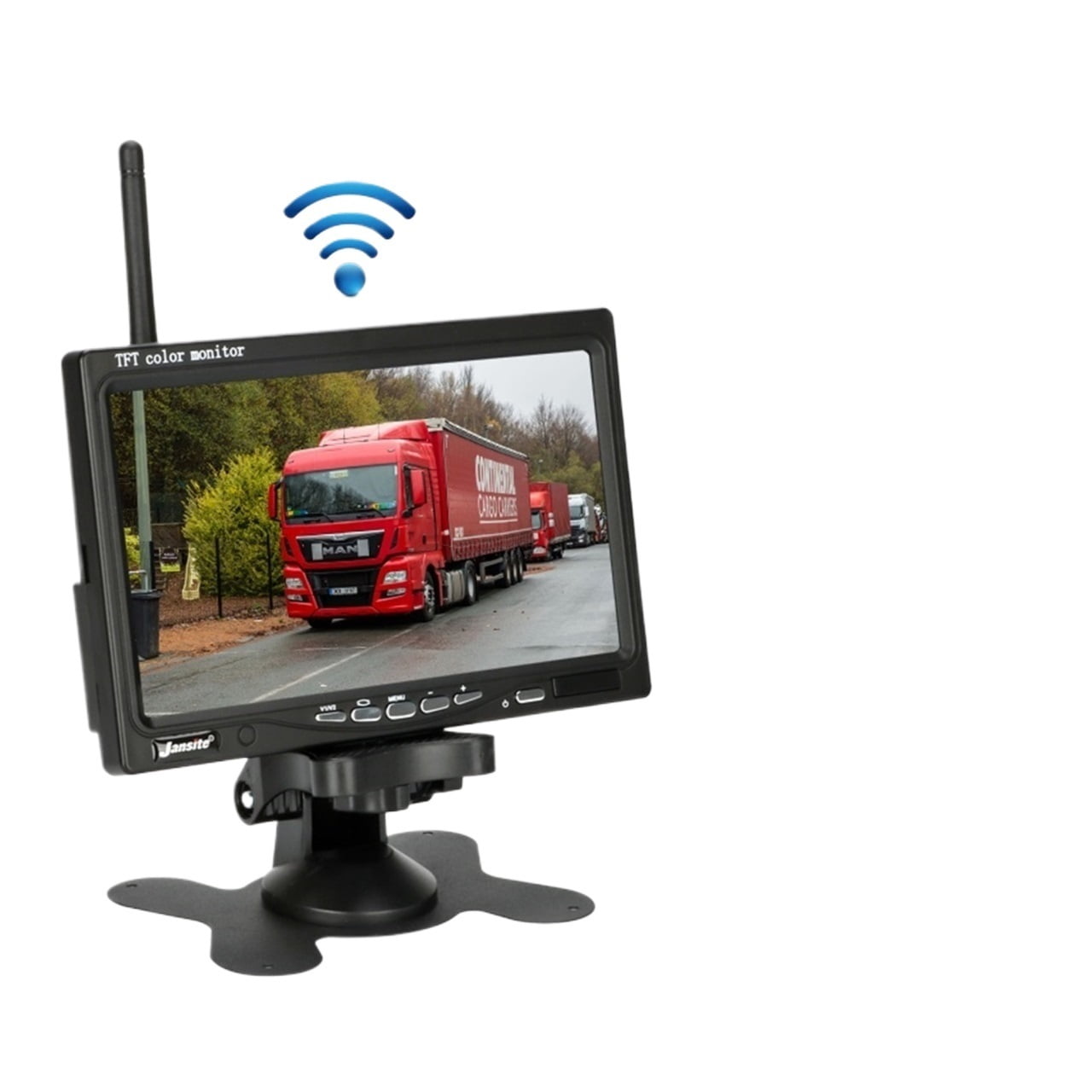 Wireless Truck Monitor 7Rear View Camera Wifi 18 Infrared Lights Night Vision Reverse Backup Recorder For Bus Car RV Excavator