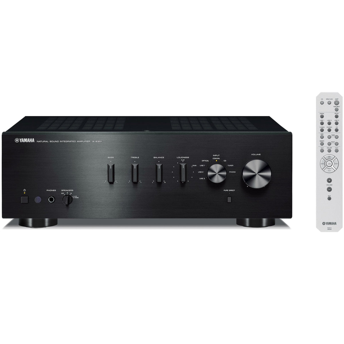 Yamaha Integrated Amplifier Black A-S301 (B)// Wireless