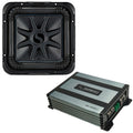 Kicker 44L7S104 Car Audio Solo-Baric 10Subwoofer Square L7 Dual 4 Ohm Includes Harmony HA-A400.1 Mono Amplifier